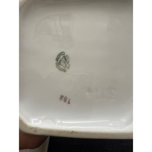 Vintage Ceramic Rice & Sugar Kitchen Canisters With Floral Design & Lids - Picture 7 of 16